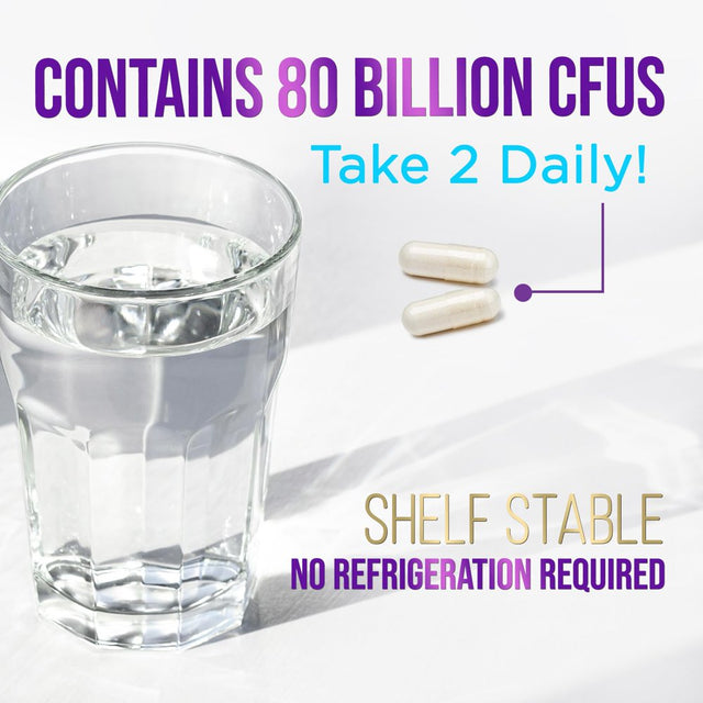 Probiotics for Digestive Health - 80 Billion CFU Guaranteed with Strains for Women'S Vaginal & Men'S Urinary Health & Daily Gut Immune Support, Nature'S Acidophilus Probiotic Supplement - 30 Capsules