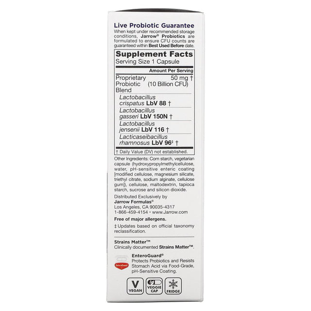 Jarro-Dophilus, Vaginal Probiotic, Women, 10 Billion, 30 Enteroguard Veggie Caps, Jarrow Formulas