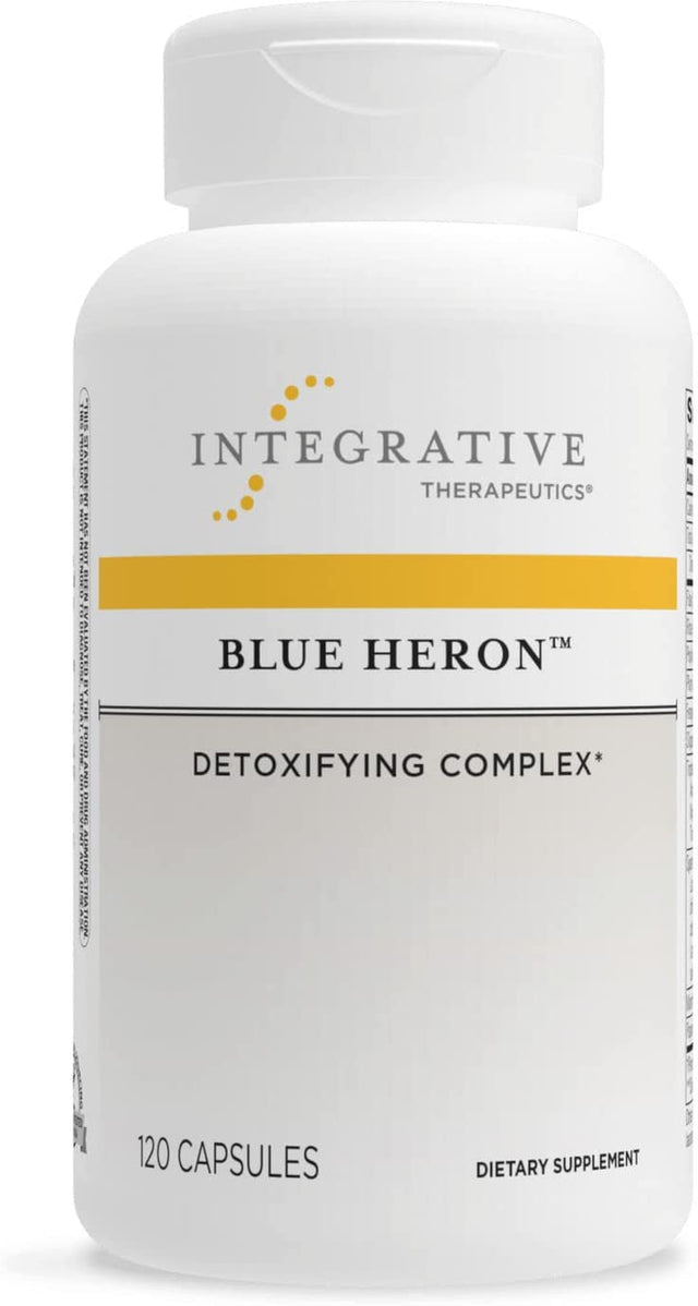 Integrative Therapeutics Blue Heron - Detox Complex with Dietary Fiber, Herbs and Probiotics - Supports Colon Function - Includes Fenugreek - Dairy Free - 120 Capsules