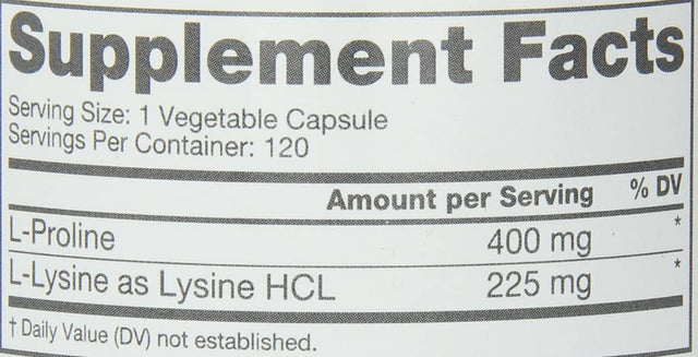 Roex Vitamins | L-Lysine | L-Proline | Muscle Maintenance and Recovery | Healthy Joints | Nutritional-Supplement | 120 Count