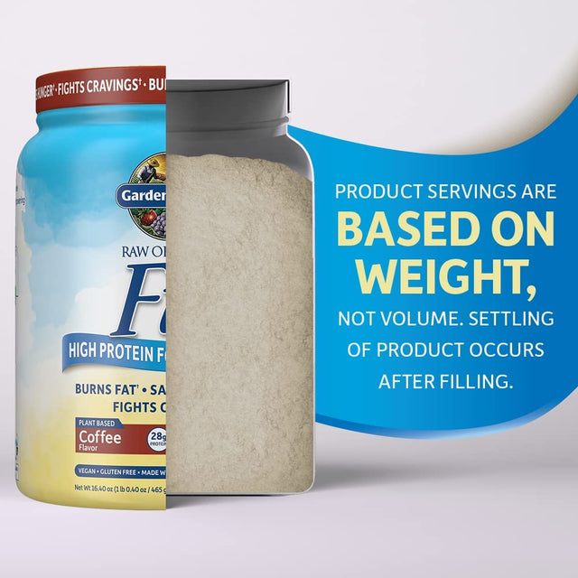 Garden of Life Raw Organic Fit Vegan Protein Powder Coffee, 28G Plant Based Protein for Weight Loss, Pea Protein, Fiber, Probiotics, Dairy Free Nutritional Shake for Women and Men, 10 Servings