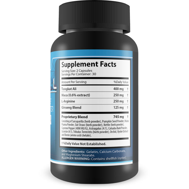 Tevida XL Prosta Relief and Testo Booster - Support Improved Blood Flow & Circulation - Prevent Unwanted Weight Gain - Naturally Boost Testosterone for Male Health - 60 Capsules