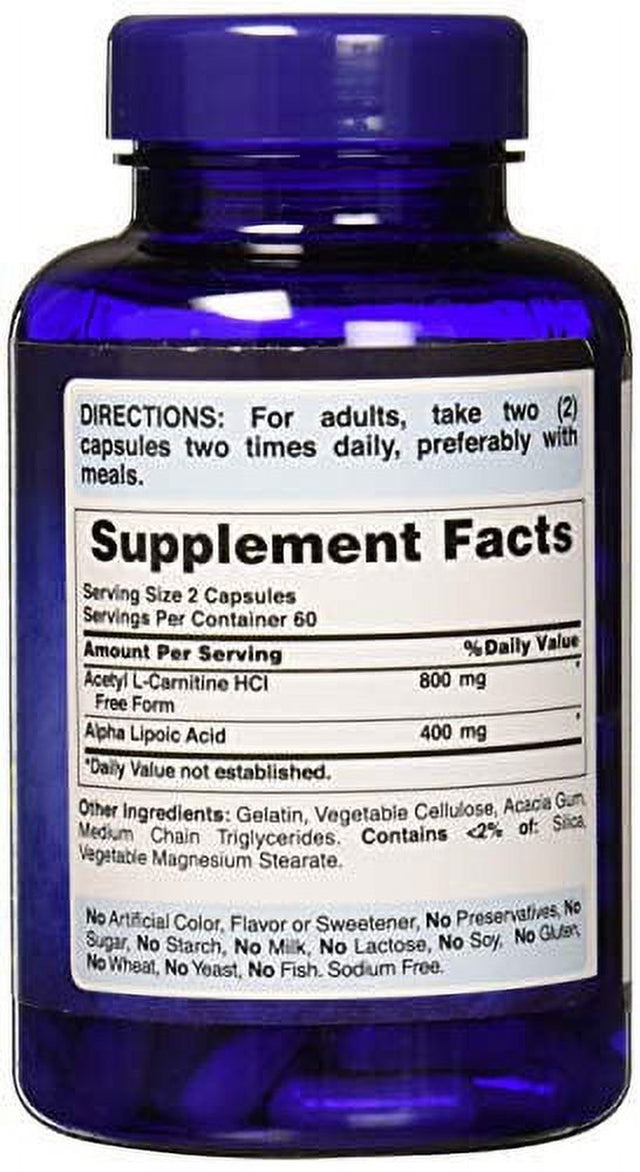 Puritan'S Pride Acetyl L-Carnitine Free Form