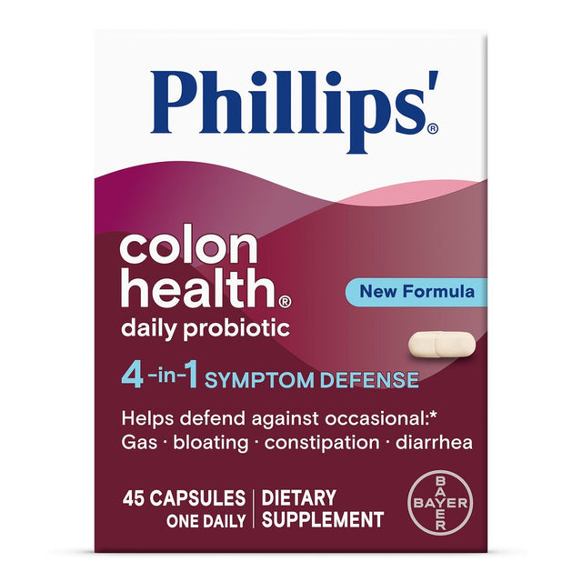Phillips' Colon Health Daily Probiotic Supplement Capsules, 45 Count