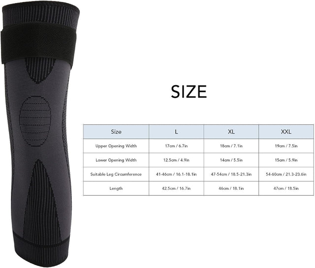 Aoutecen Knee Sleeve, Breathable Soft Nylon Stretch Adjustable Flexible Cycling Knee Brace Protection for Running