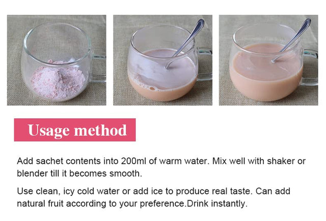 Wins Town Weight Loss Shake, Fat Blaster Diet Shake, Meal Replacement Powder for Dieters, High Protein and Increase Energy (Strawberry Flavor, 25G*10Bags)