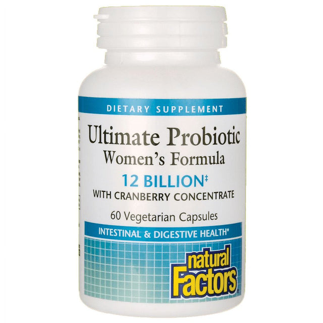 Natural Factors Ultimate Probiotic Women'S Formula 12 Billion Cfu 60 Veg Caps