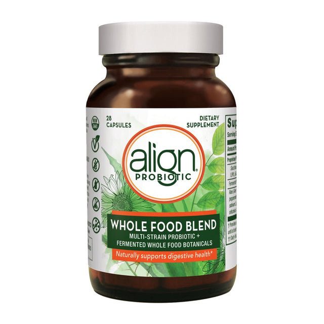 Align Whole Food Multi-Strain Probiotic Supplement Capsules, 28 Ct