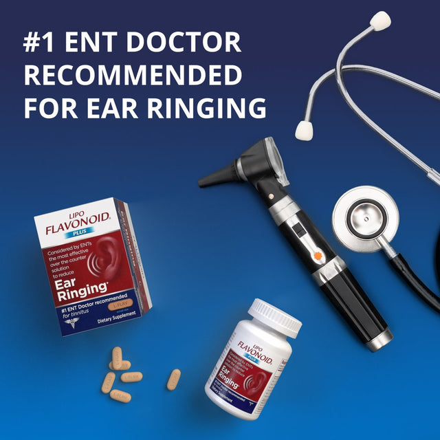 Lipo-Flavonoid Plus, Tinnitus Relief for Ear Ringing, Health Supplement, 500 Caplets, Value Size