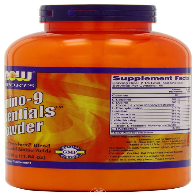 NOW Sports Amino-9 Essentials Powder 330 G