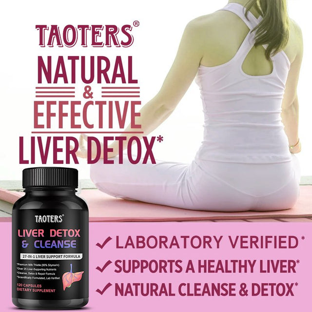Liver Cleanse Detox & Repair | 25+ Herbs | Premium Liver Health Formula | Liver Support Detox Cleanse Supplement