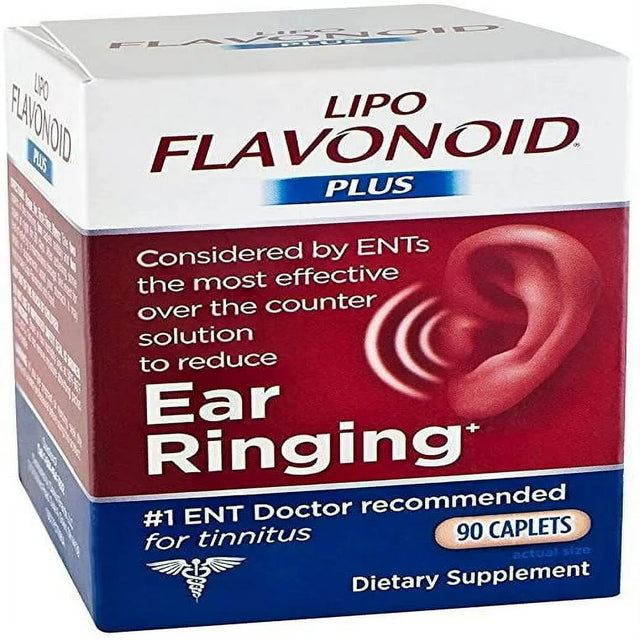 Lipo Flavonoid plus Inner Ear Health Caplets, 90 Count,Pack of 4