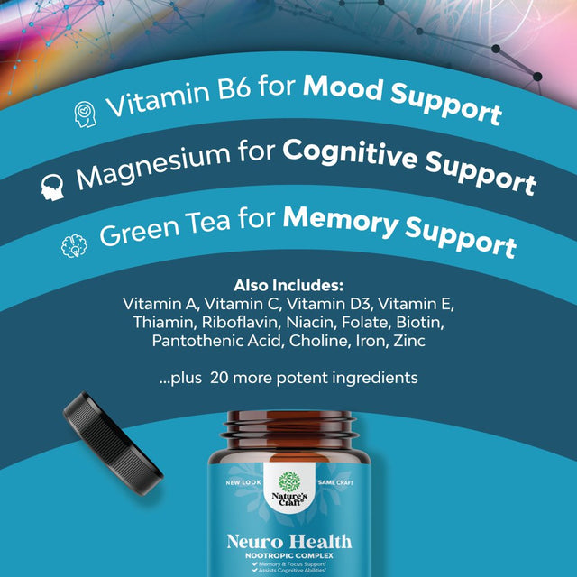 Better Memory and Focus Supplement for Adults - Advanced Memory Supplement for Brain Health Faster Recall and Mental Focus with Phosphatidylserine - Brain Supplement for Memory and Focus - 30 Capsules