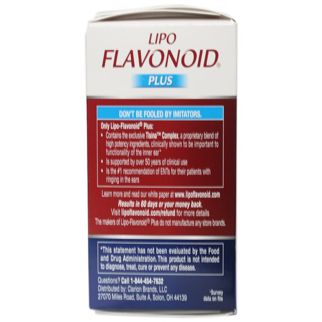 Lipo-Flavonoid plus Dietary Supplement, for Ear Health 100 Ea Pack of 3