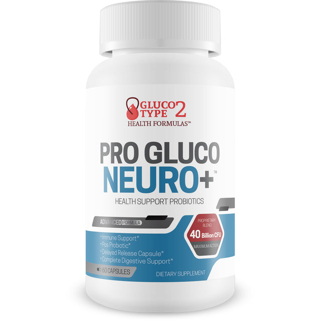 Pro Gluco Neuro + Probiotic Health Support - Digestive Immune Support to Promote Overall Blood & Body Health - Healthy Blood Balancing Probiotics Immune Support Formula - 60 Count