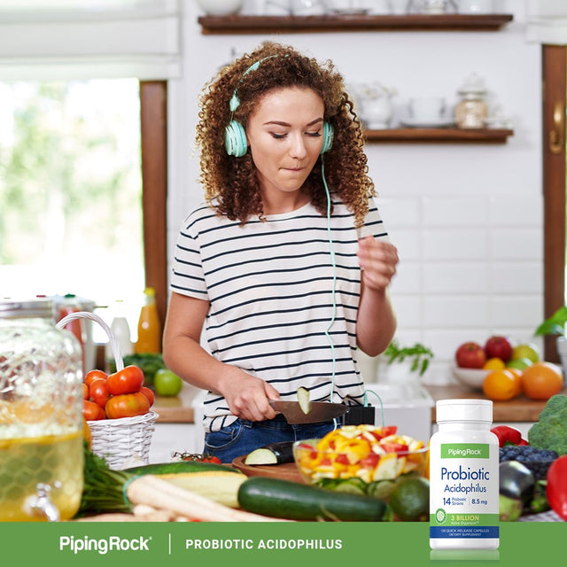 Probiotic Acidophilus 14 Strains 3 Billion Organisms | 120 Capsules | by Piping Rock