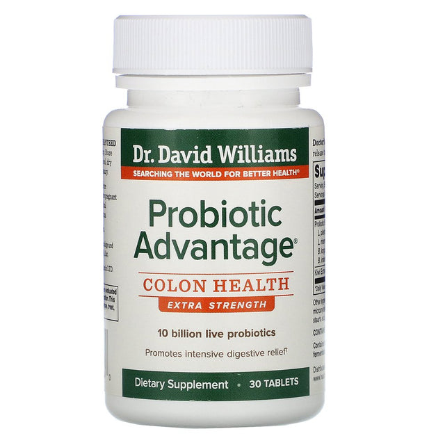 Probiotic Advantage, Colon Health, Extra Strength, 30 Tablets, Williams Nutrition