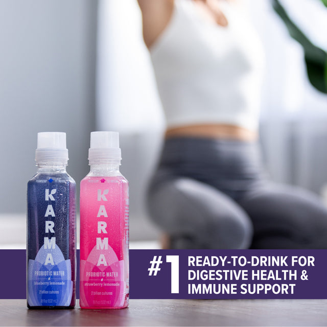 Karma Probiotic Water, Blueberry Lemonade, 18 Fl. Oz., 1 Count Bottle