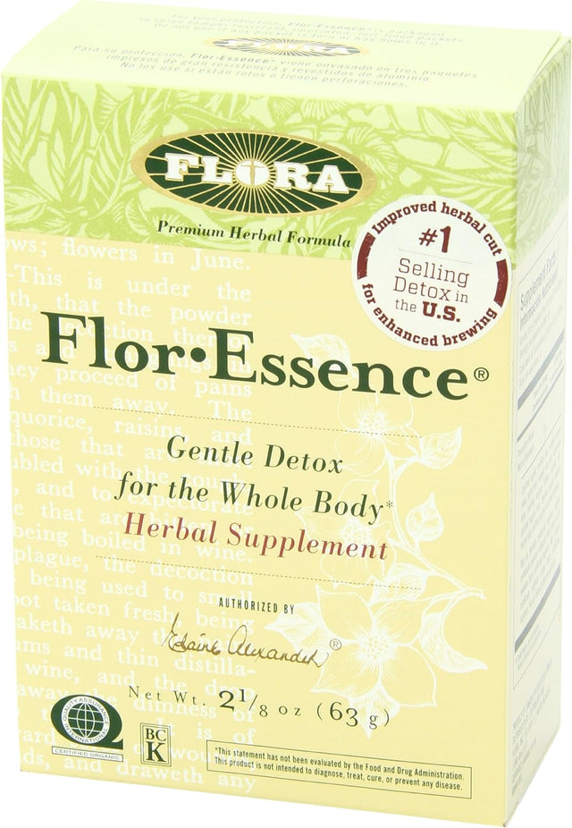 FLORA - Floressence Dry Tea Blend, Gentle Detox & Cleanse, 2.2 Oz