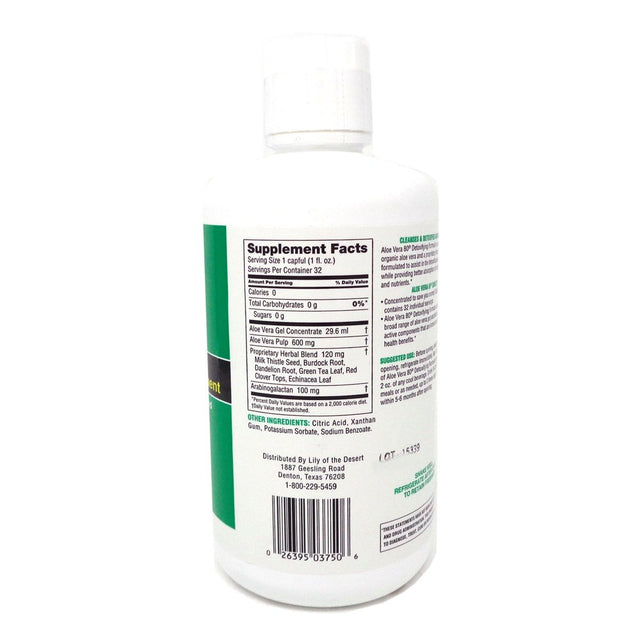 Lily of the Desert Aloe Vera 80, Detoxifying Formula, 32 Fl Oz (0.95 L)