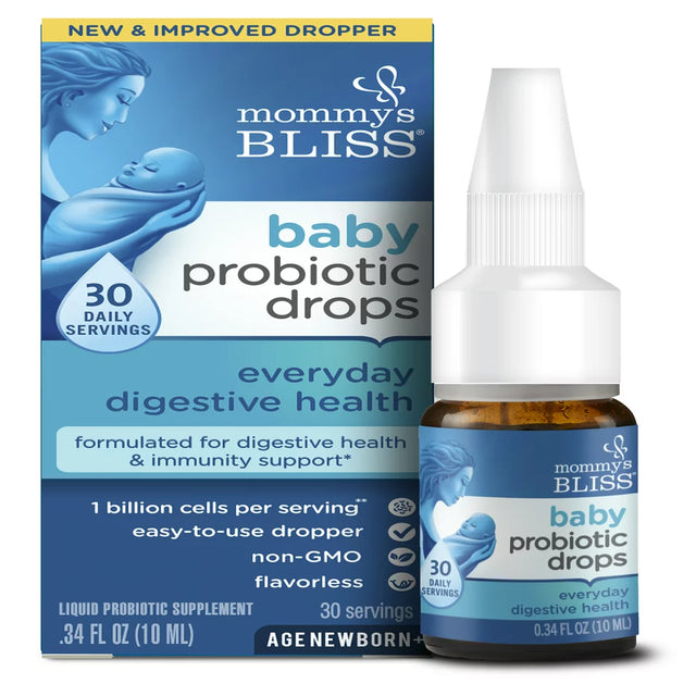 Mommy'S Bliss Baby Probiotic Drops, Everyday Use, Newborn+, .34 Fl Oz, Unisex