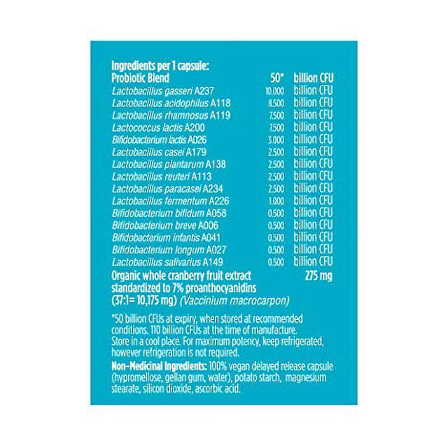 GENUINE HEALTH UTI Women'S Advanced Gut Health Probiotic, 30 CT