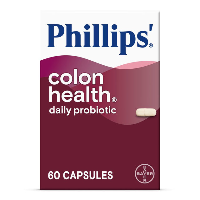 Phillips Colon Health Daily Unisex Probiotic Supplement Caps, 60 Count