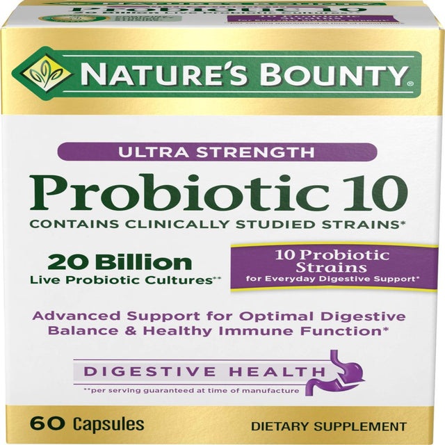 Nature'S Bounty Ultra Probiotic 10, 60 Capsules