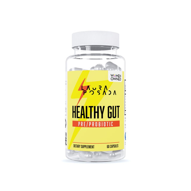 Laura Posada Healthy Gut Pre/Probiotic Dietary Supplement, 60 Capsules