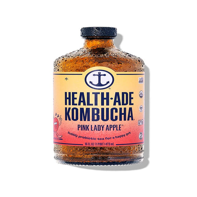 Health-Ade Probiotic Kombucha Tea, Pink Lady Apple, 16 Fl Oz