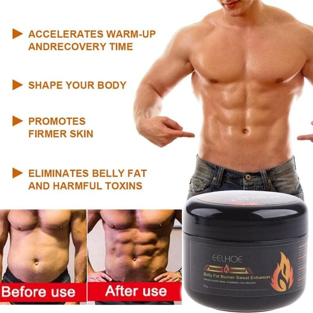 Slimming Cream Belly Fat Burner Sweat Enhancer Burning Weight Loss Abdomen Abdominal Muscle for Men and Women