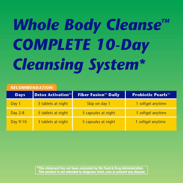 Nature'S Way Whole Body Cleanse Complete, 10 Day Detox Cleansing System Kit with Probiotics*