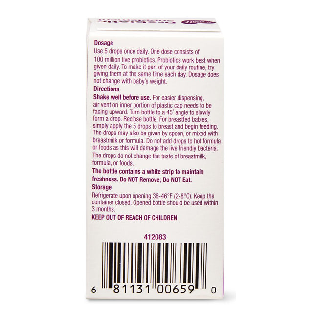 Parent'S Choice Colic Drops Probiotic Supplement Birth+