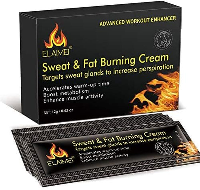 Sweat and Fat Burning Slimming Firming Cream, Body Fat Burning Massage Gel, Weight Lose. Fat Burning Advanced Workout Enhancer Cream ((10 Pack/1 Box)