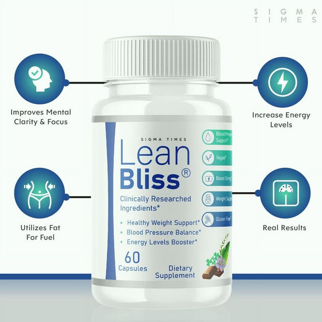 Lean Bliss Weight Loss Pills, Burn Fat & Boost Metabolism 60 Capsules