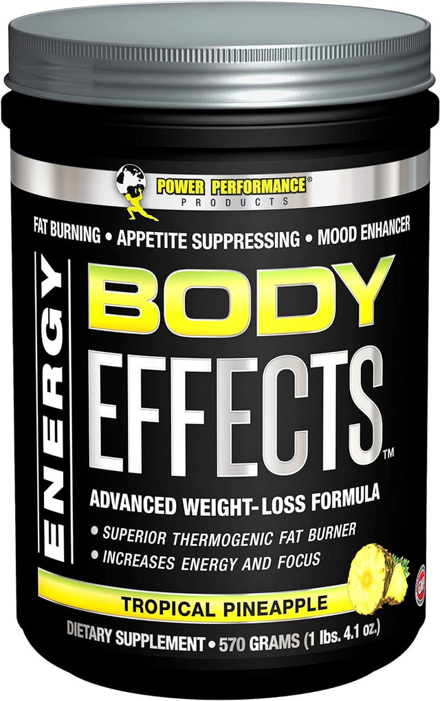 Power Performance Products, Body Effects, Pre Workout Supplement - 570 Grams (Tropical Pineapple)