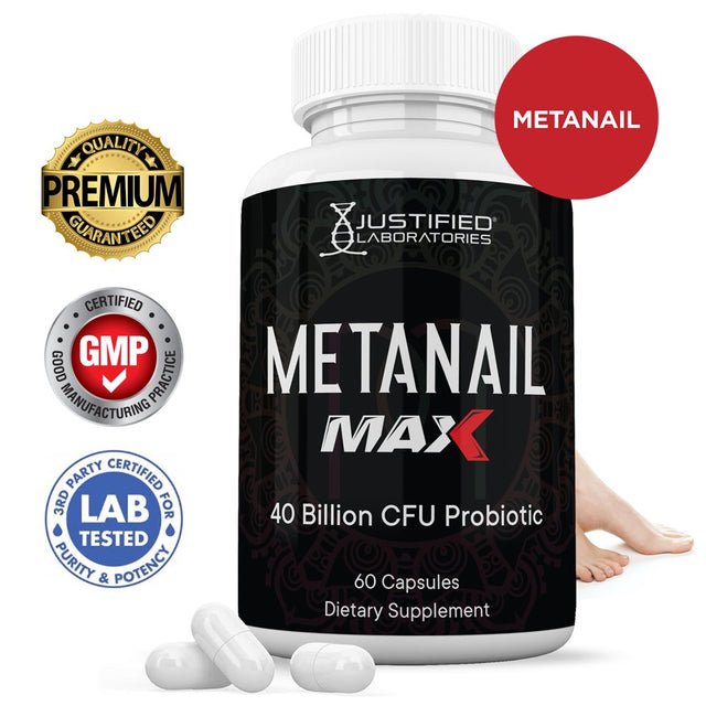 Metanail Max 40 Billion CFU Probiotic Nail Support 60 Capsules
