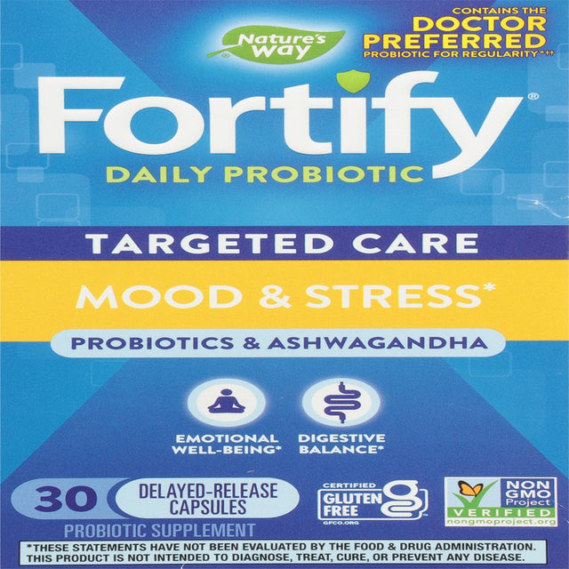 Nature'S Way - Fortify Probiotic Mood Strss - 1 Each - 30 CAP