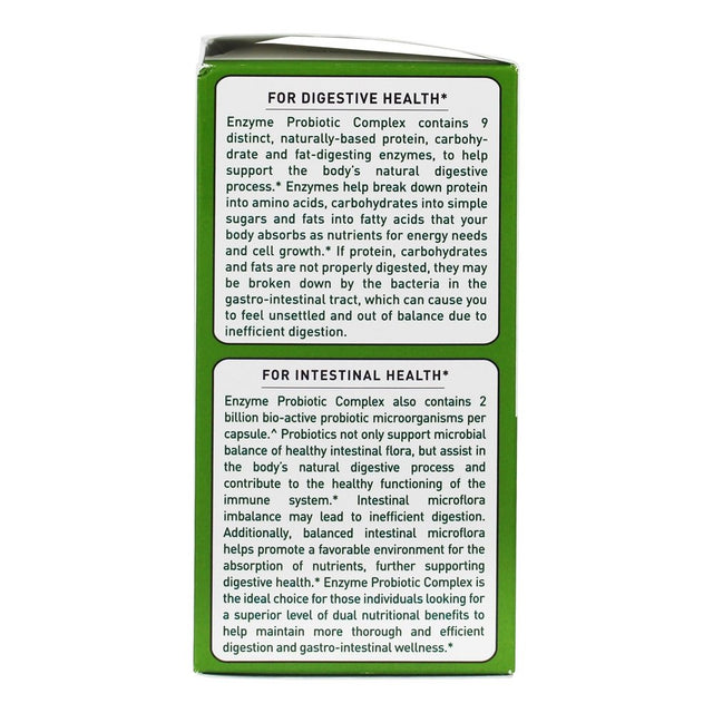 American Health - Enzyme Probiotic Complex Dual Action 2 Billion CFU - 90 Vegetarian Capsules