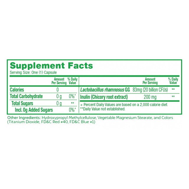 Culturelle Ultimate Strength Daily Probiotic for Men and Women, Most Clinically Studied Probiotic Strain, 20 Billion Cfus, Supports Occasional Diarrhea, Gas & Bloating, Non-Gmo, 30 Count