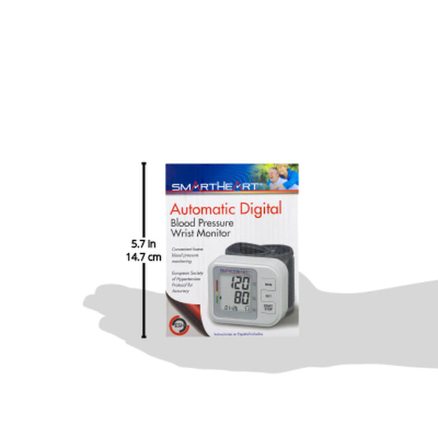 Smartheart Automatic Digital Wrist Blood Pressure Monitor