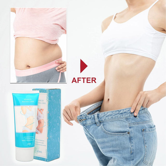 Airshi Fat Burning Cream, Moisturizing Slimming Cream Tighten Skin Promote Metabolism Eliminate Edema for Abdomen