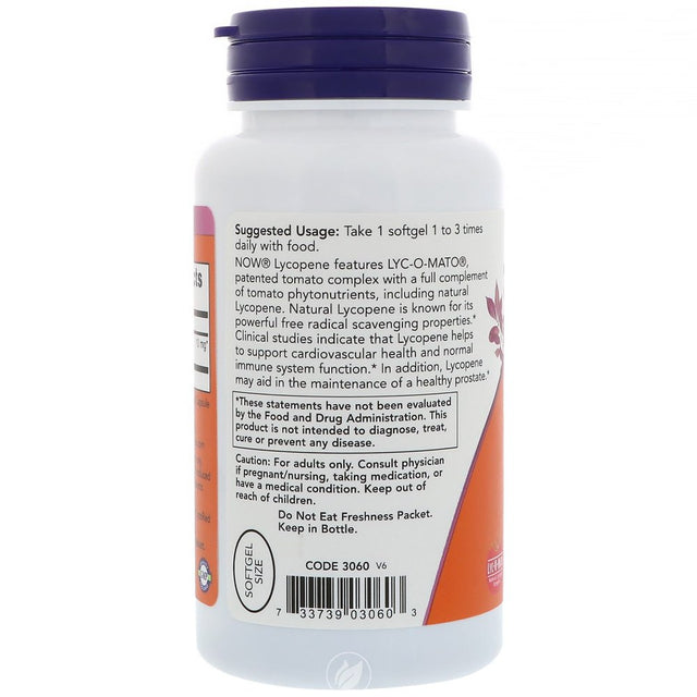 Now Foods Lycopene 10Mg, 60 Gels, Pack of 2