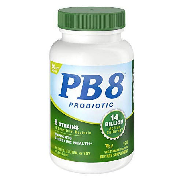 Nutrition Now PB 8 Probiotic Acidophilus for Life* Vegetarian Dietary Supplement for Men and Women, 120 Count