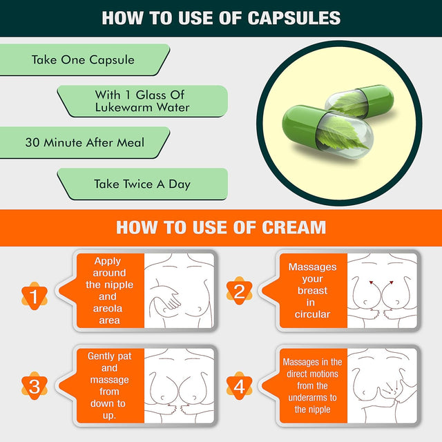 Riffway Big Beauty Pills & Cream Combo for Good Shape Muscle Firming & Tightening