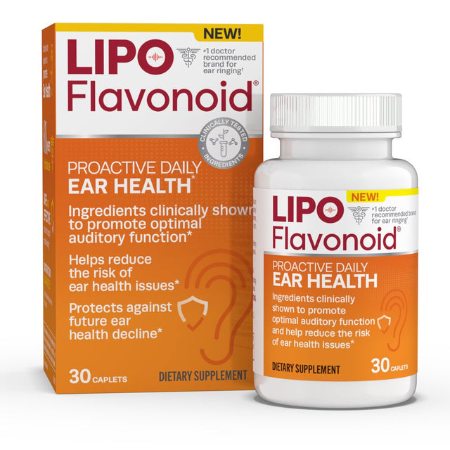 Lipo-Flavonoid Proactive Daily Ear Health Supplement, 30 Caplets