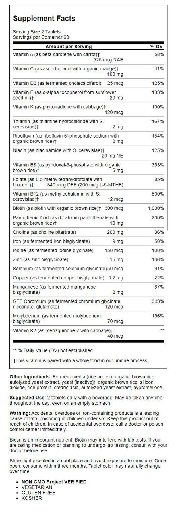 Megafood - Multi for Women 40+ - 120 Tablets