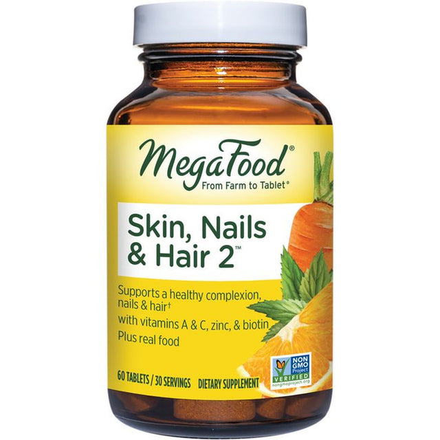Megafood Skin, Nails & Hair 2, 60 Tablets