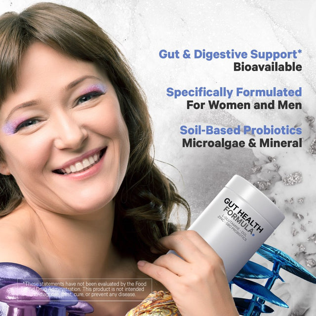 Codeage Gut Health Vegan Formula, L Glutamine, Zinc, Mushrooms, Licorice, Probiotics & Prebiotics, 180 Ct