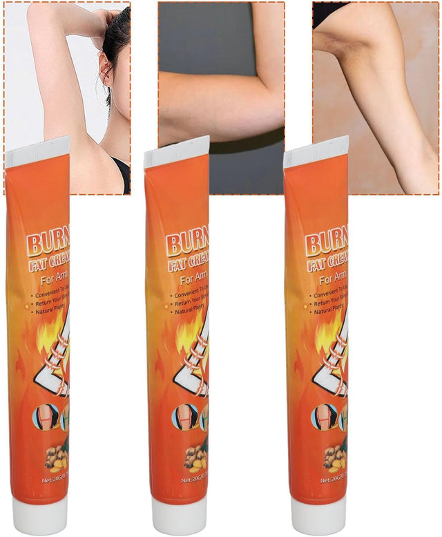 Fat Burning Cream, Fat Burning 20G Skin Firming 3Pcs Wide Application Slimming Massage Cream for Business Travel
